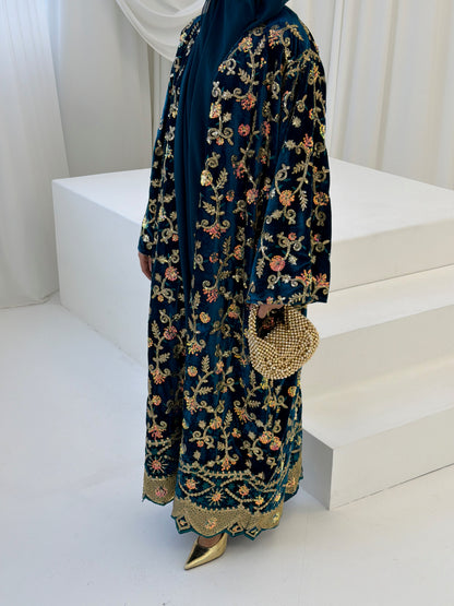 Shahzadi Velvet Teal