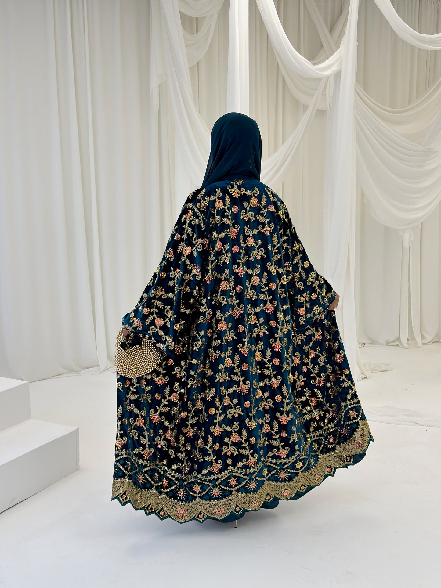 Shahzadi Velvet Teal