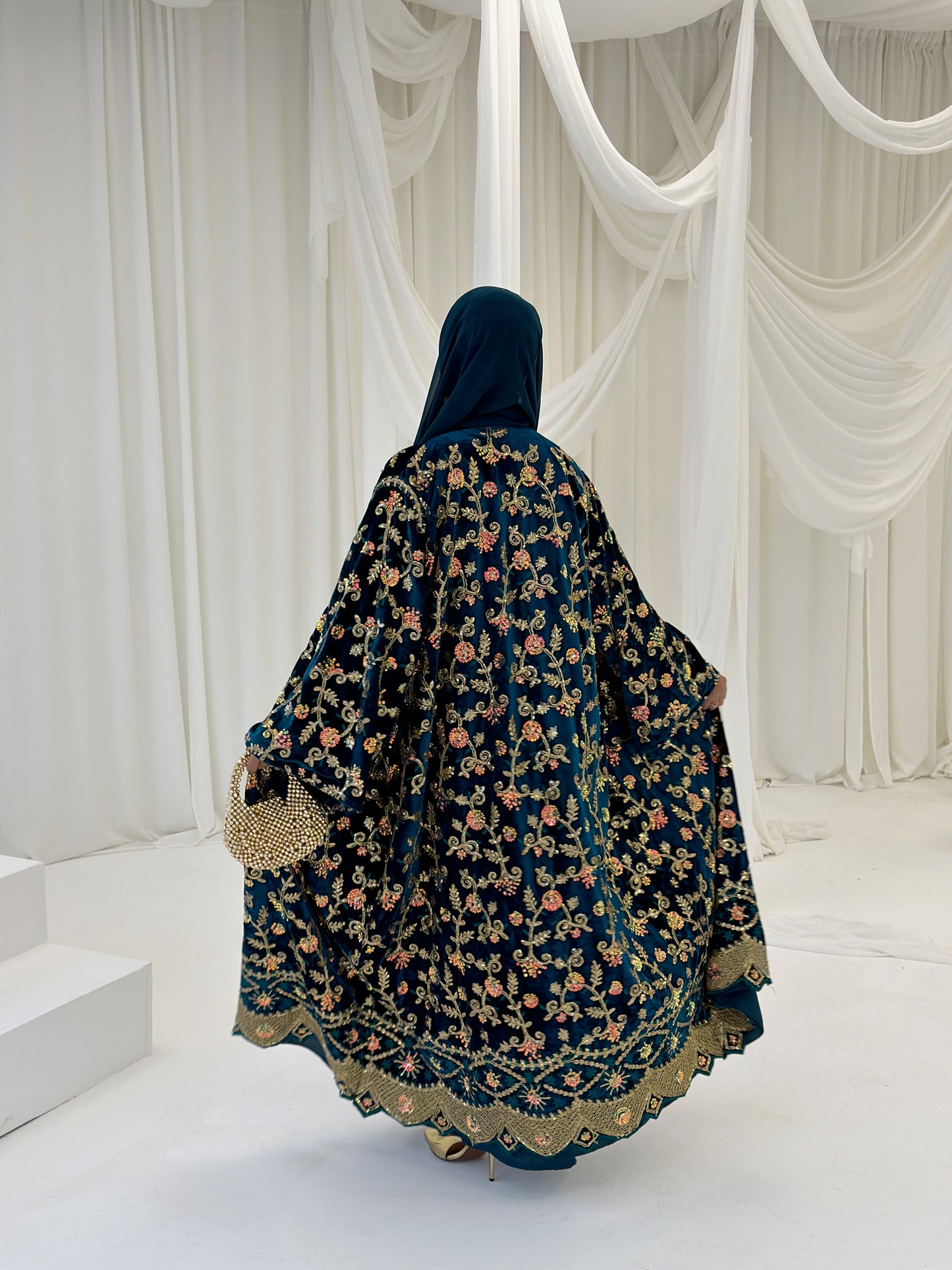 Shahzadi Velvet Teal
