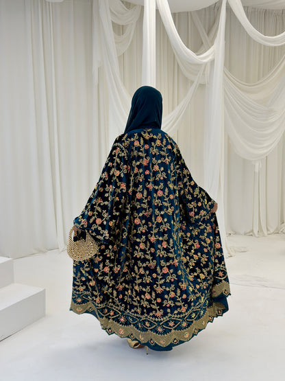 Shahzadi Velvet Teal