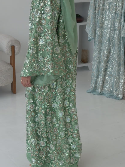 Raani Noor Pistachio Green