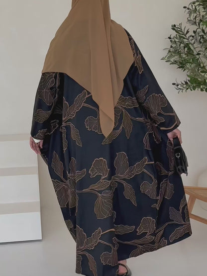 Floral Leaf Grey
