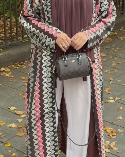 Knitted Kimono Mulberry